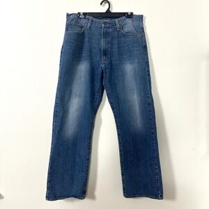 Cremieux Relaxed Fit‎ Jeans 36x32 Medium Wash Straight Leg Denim 100% Cotton
